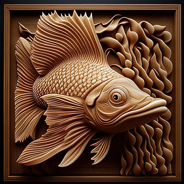 3D model Ancistrus claro fish (STL)