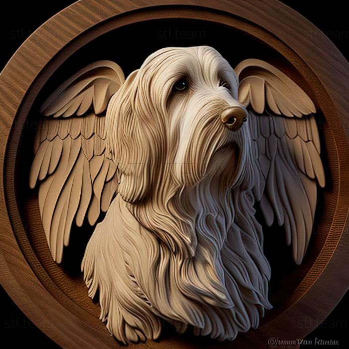 3D model The Great Vendean Basset Griffon dog (STL)