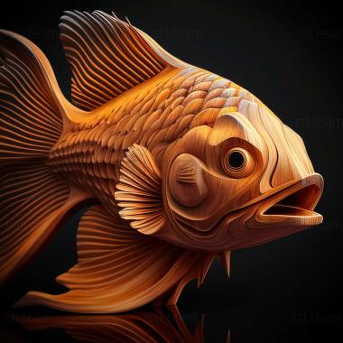 3D model Amazonian mollinesia fish (STL)