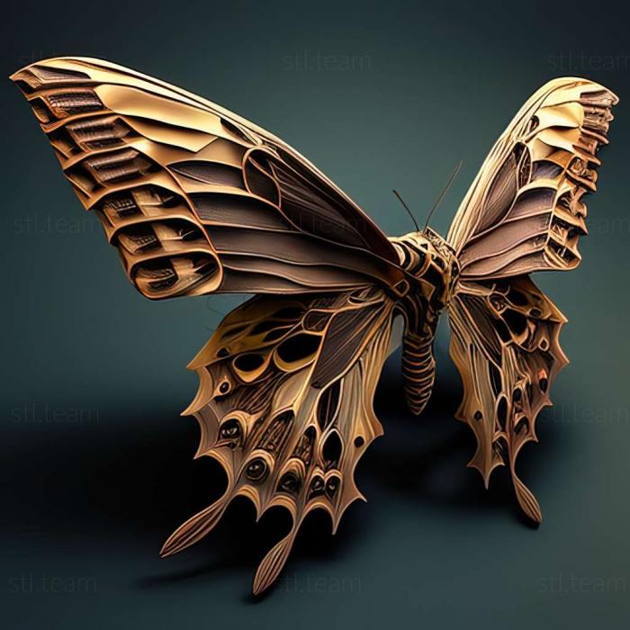 3D model Papilio multicaudata (STL)