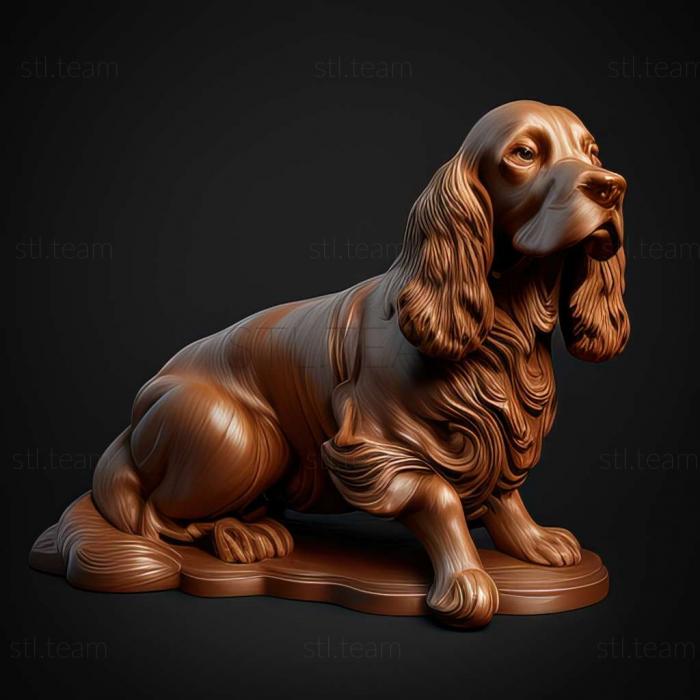 Animals Russian Hunting Spaniel dog