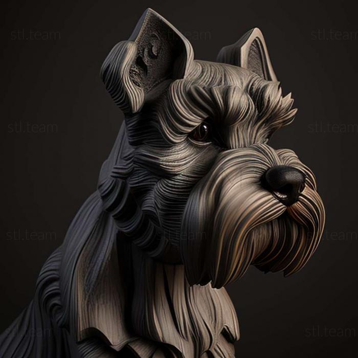 Animals Zwergschnauzer dog