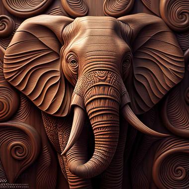 3D модель Loxodonta adaurora (STL)