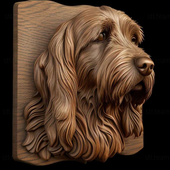 3D model Vendee Basset Griffon dog (STL)