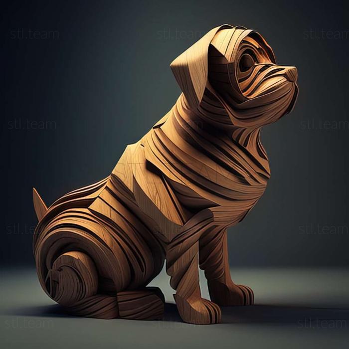 3D model Can de palleiro dog (STL)