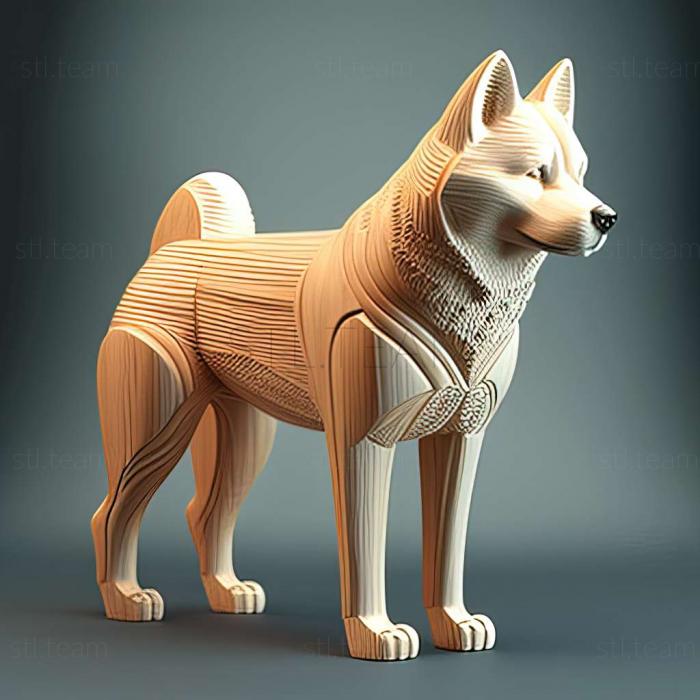 3D model EaSiberian Husky dog (STL)