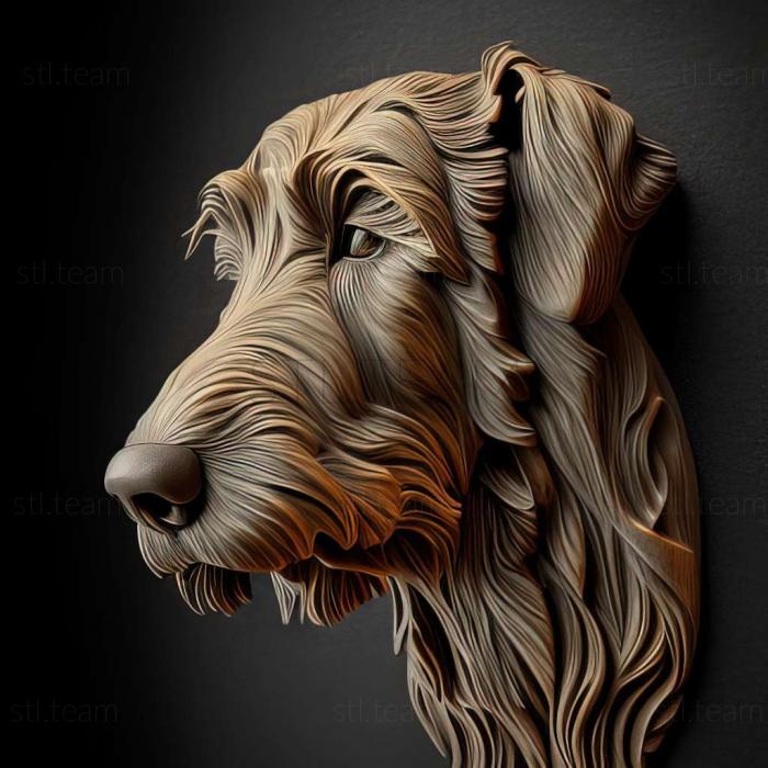 3D модель Собака ірландський вовкодав (STL)