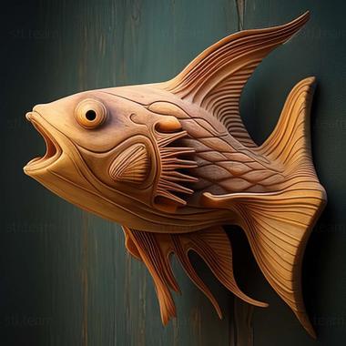 3D модель Сом донная рыба (STL)