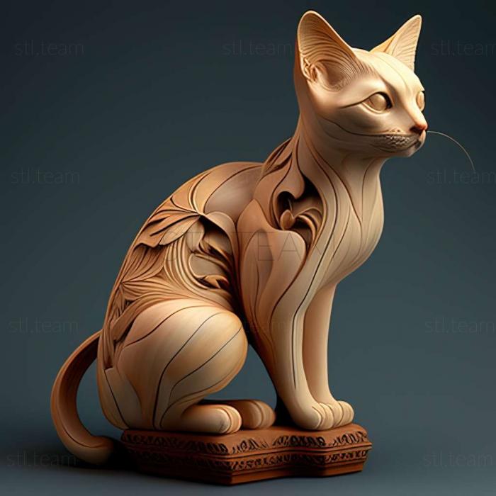 Oriental Bicolour cat
