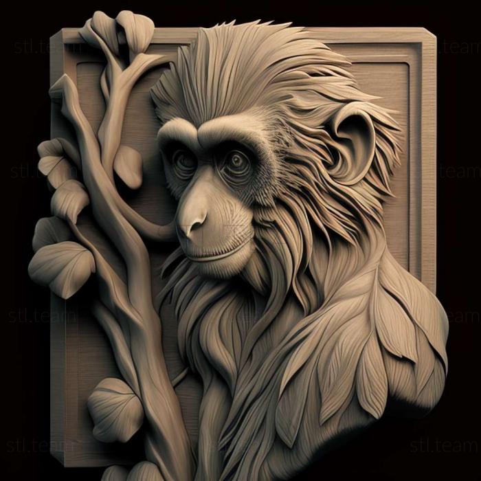 3D модель Piliocolobus langi (STL)