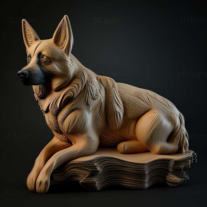 3D model The Majorcan Shepherd dog (STL)