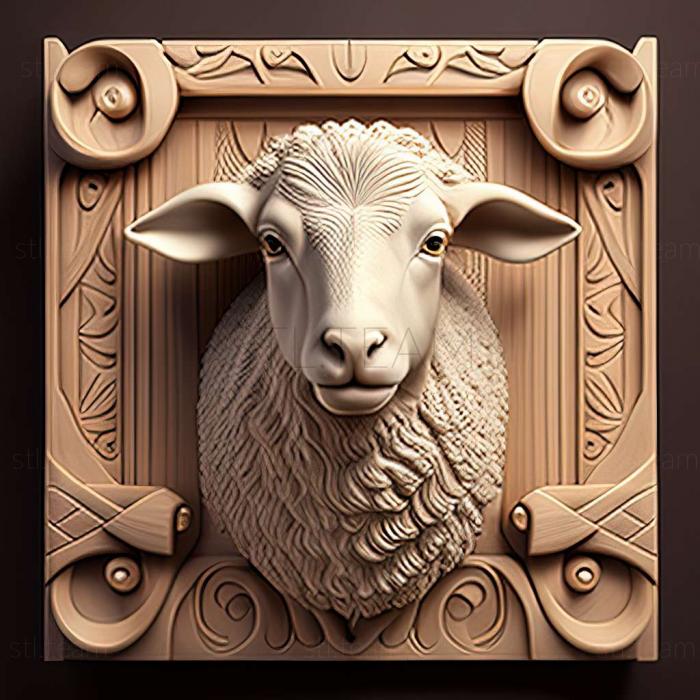 3D model Dolly sheep famous animal (STL)