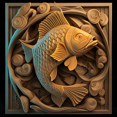 3D model Sarganoshchuk fish (STL)