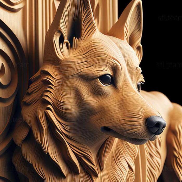 3D модель Норвежская собака Лундехунд (STL)