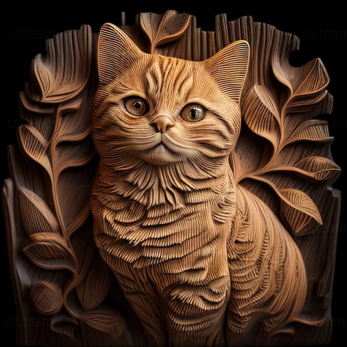 3D model Oscar the cat famous animal (STL)