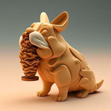 3D model Cream Puff famous animal (STL)