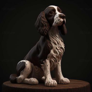 3D model Small Munsterlander dog (STL)