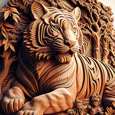 3D модель Забродский Тигр знаменитое животное (STL)