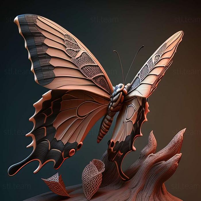 3D model Papilio polymnestor (STL)