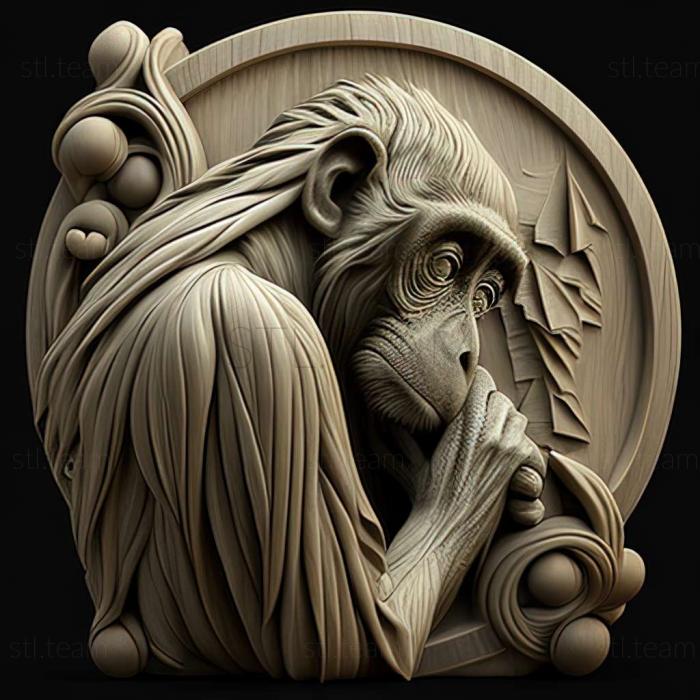 3D модель Piliocolobus epieni (STL)