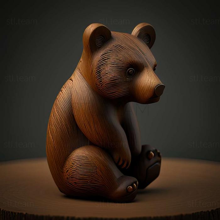 3D model Kamil bear famous animal (STL)