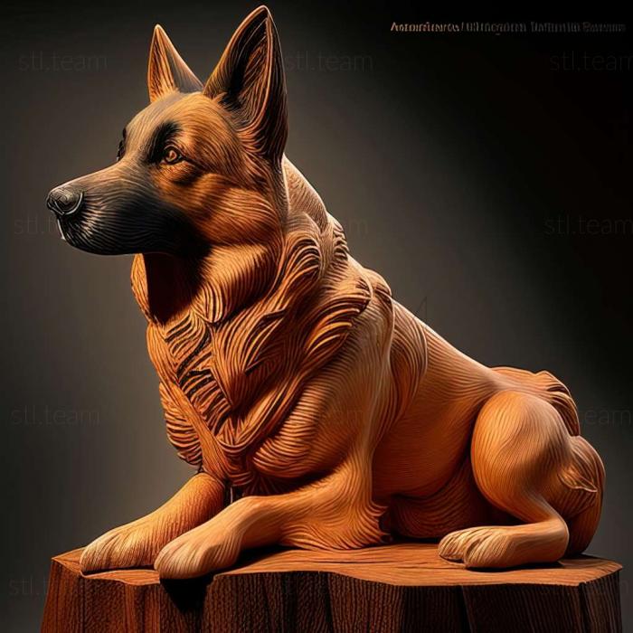 3D model Welsh Shepherd dog (STL)