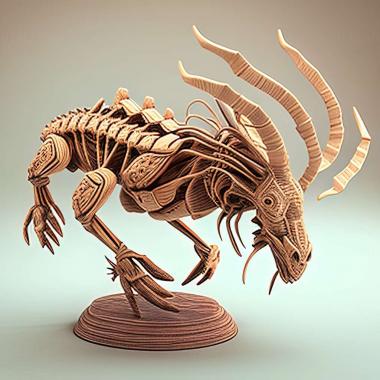 3D модель Scydmaenus cornutus (STL)