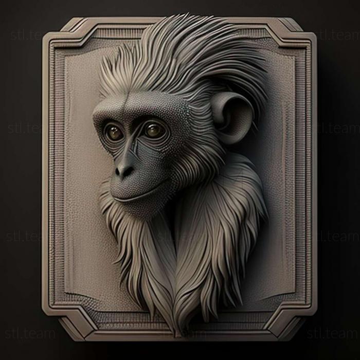 3D model Piliocolobus semlikiensis (STL)