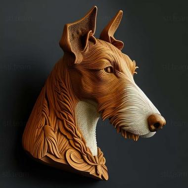 3D model Smooth  haired fox terrier dog (STL)