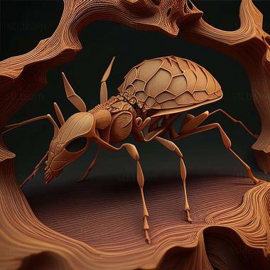 3D модель Pheidole aequiseta (STL)