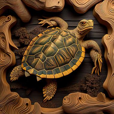 3D модель Trachemys decussata (STL)