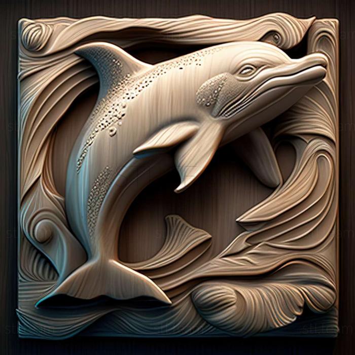 3D модель Зимовий дельфін відома тварина (STL)