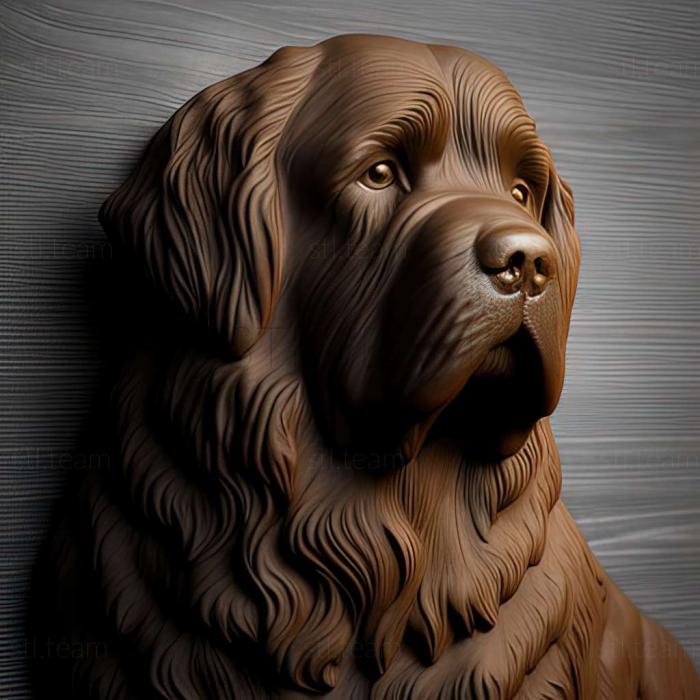 3D модель Собака породы ньюфаундленд (STL)