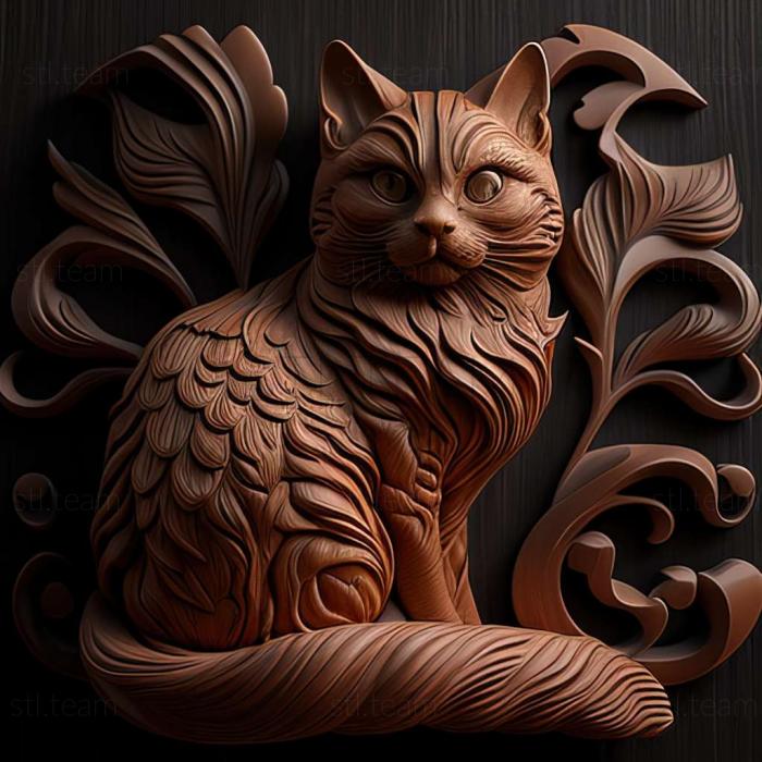 3D model Ukrainian Levkoy cat (STL)