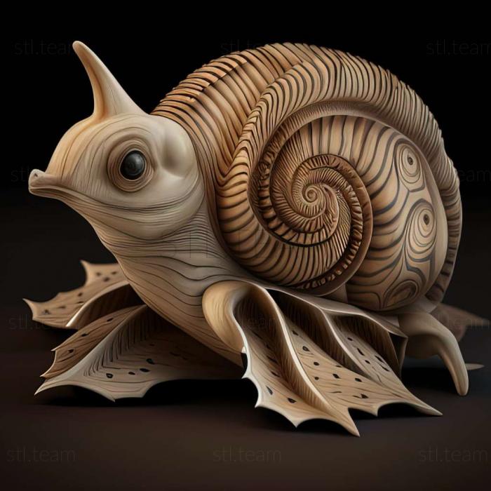 3D model Lissachatina reticulata (STL)