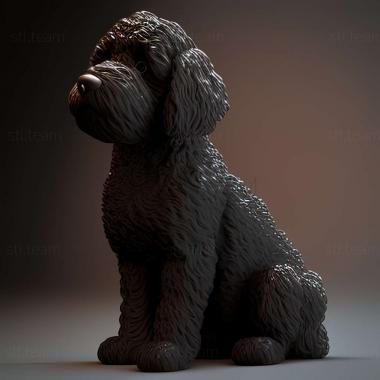 3D модель Португальська водяна собака (STL)
