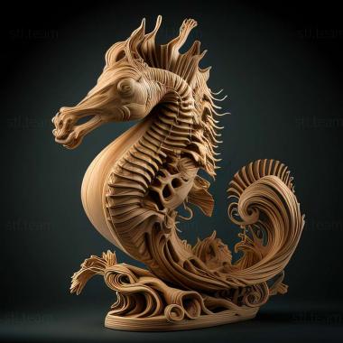 3D model Hippocampus bargibanti (STL)