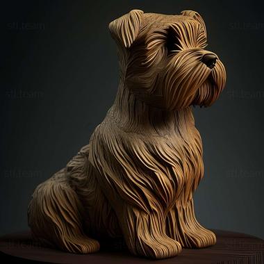 3D model Dandy Dinmont Terrier dog (STL)