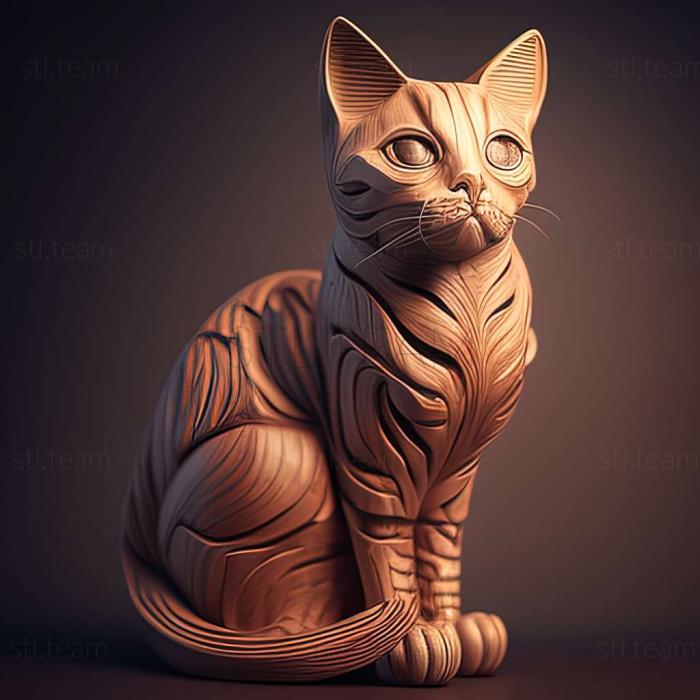 3D модель Знаменита тварина Peta cat (STL)