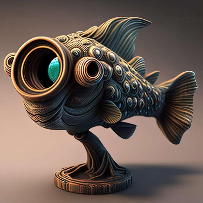 3D model Telescope fish fish (STL)