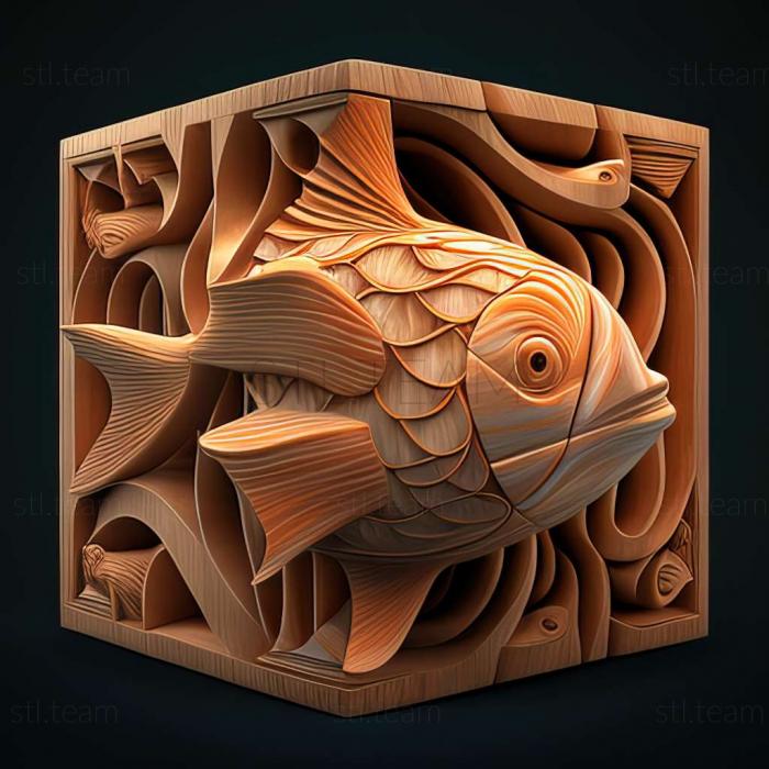 3D модель Кузовной рыбный кубик (STL)