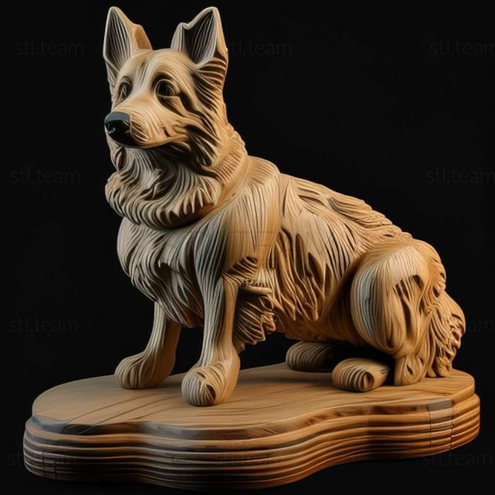 3D model Welsh Shepherd dog (STL)