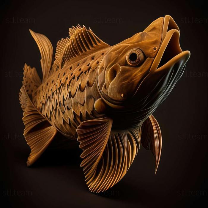 3D model Hypostomus punctatus (STL)