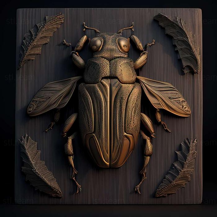 3D модель Agrilus bicuspidatus (STL)