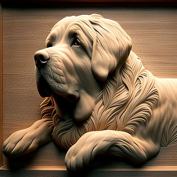 3D model Pyrenean Mastiff dog (STL)
