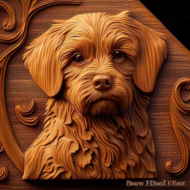 3D модель Барни собака известное животное (STL)