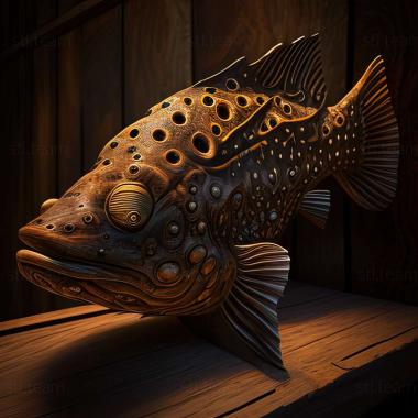 3D model Epinephelus drummondhayi (STL)