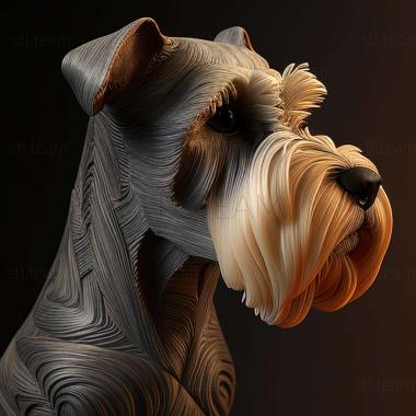 3D model Zwergschnauzer dog (STL)