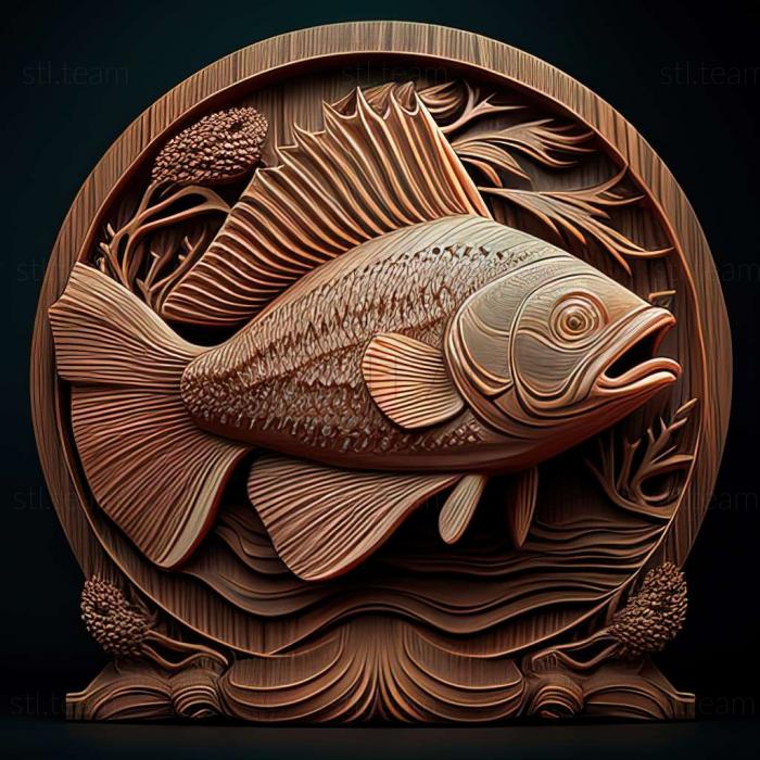 3D модель Южный афиосемион рыба (STL)