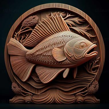 3D model Southern afiosemion fish (STL)